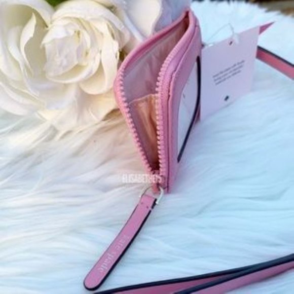 Kate Spade ID Lanyard Coin Card Case Holder Pink - Picture 5 of 5